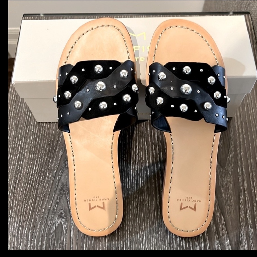 Marc Fisher Paxton Slides. Size 8.5. NWOT